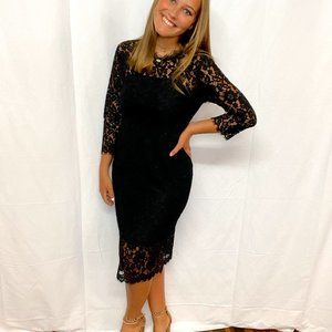 J.Crew Long-Sleeve Unicorn Lace Sheath Dress